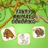 Funky Animals Coloring